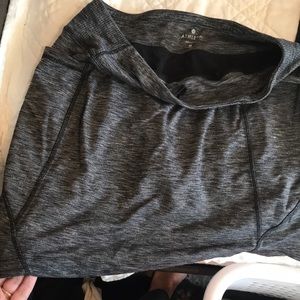 A grey athlete skirt